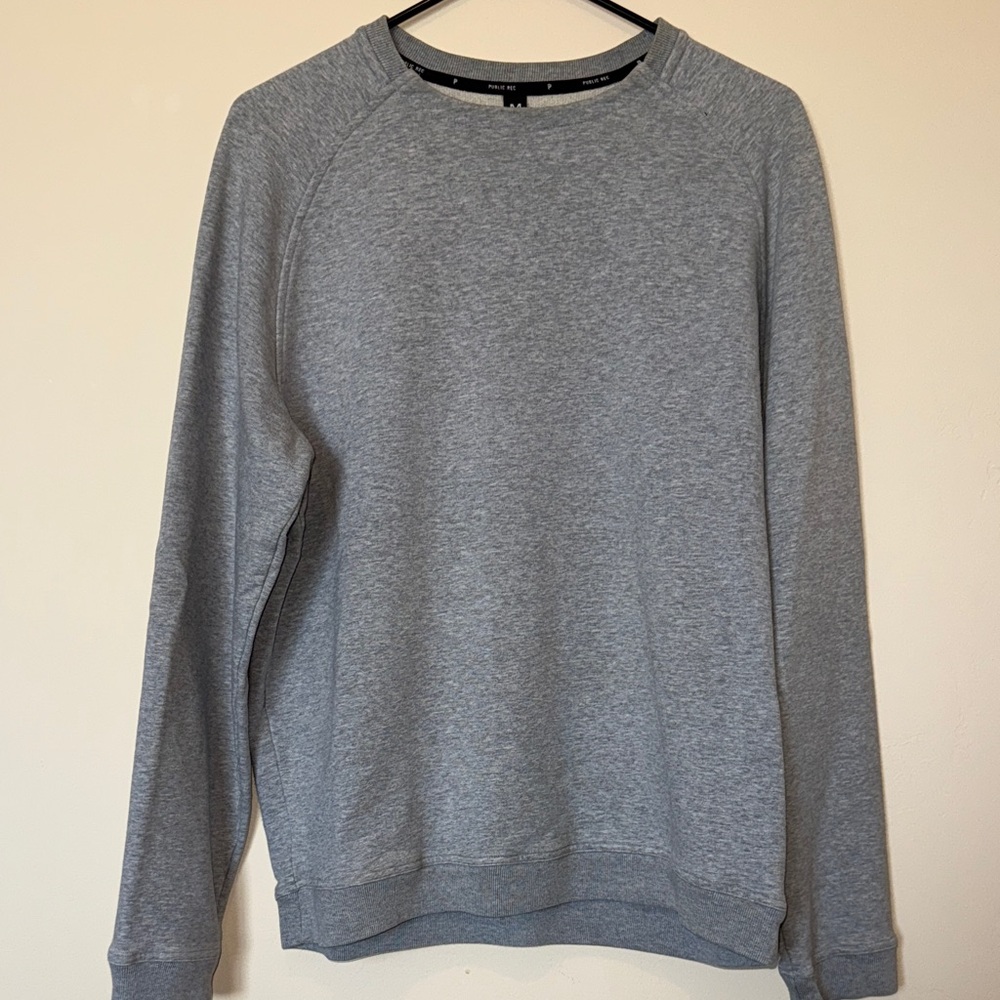 Classic Gray Crewneck Sweater for Men